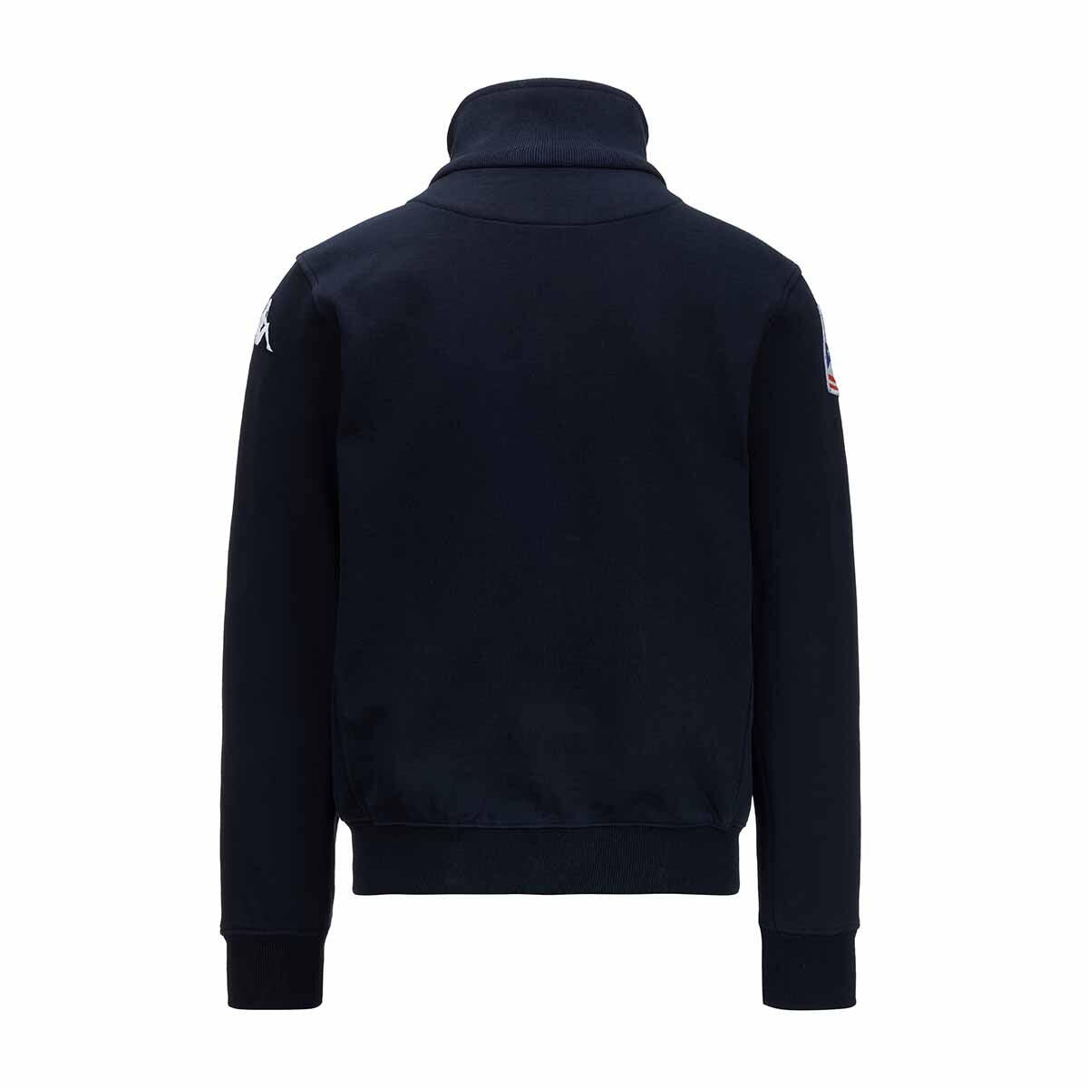 Felpa da uomo in cotone blu da sci 3/7