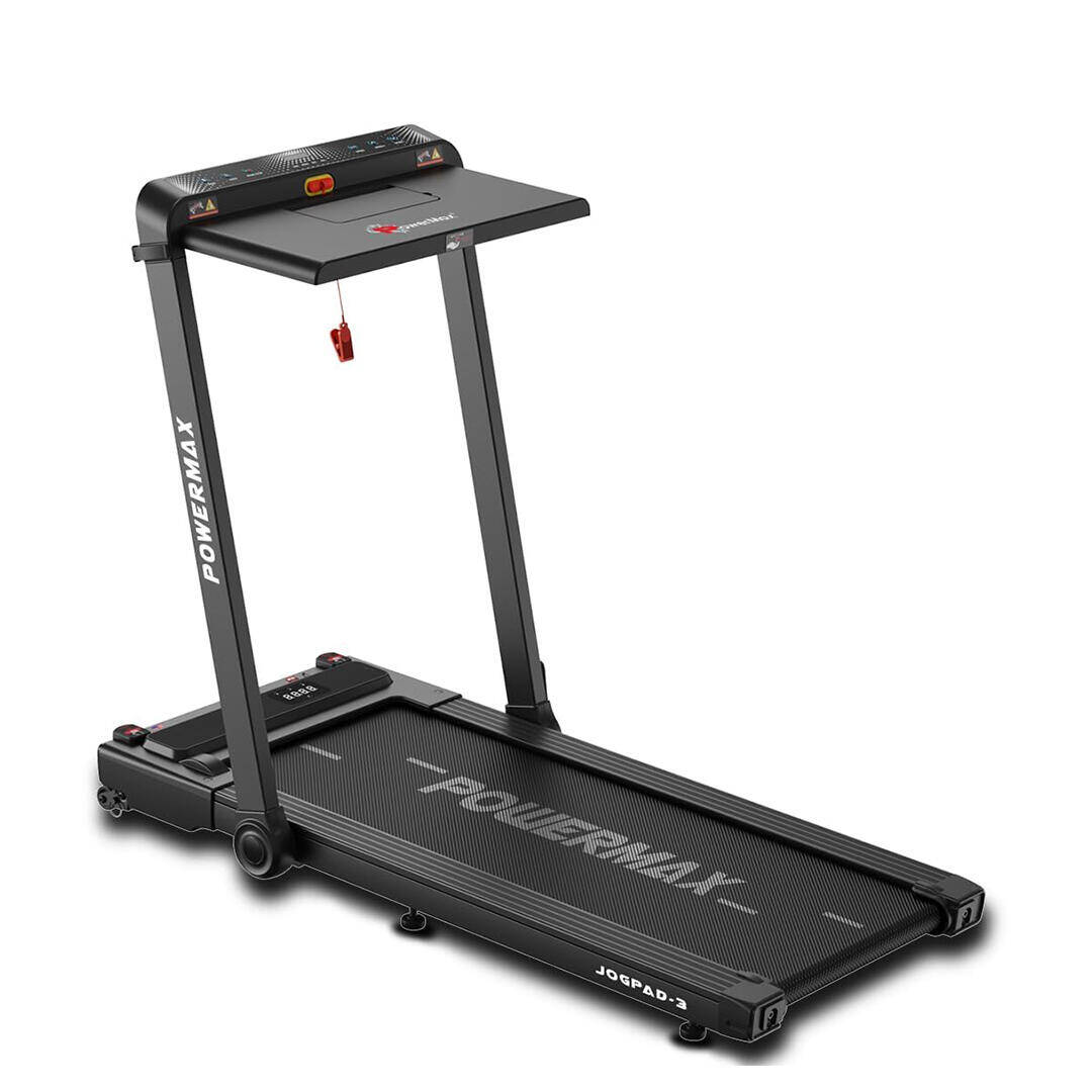 PowerMax Fitness JogPad-3 (3HP) Motorised 2 in 1 Under Desk Treadmill for Home Workout _PIPE_ Walkingpad _PIPE_ Remote Control,