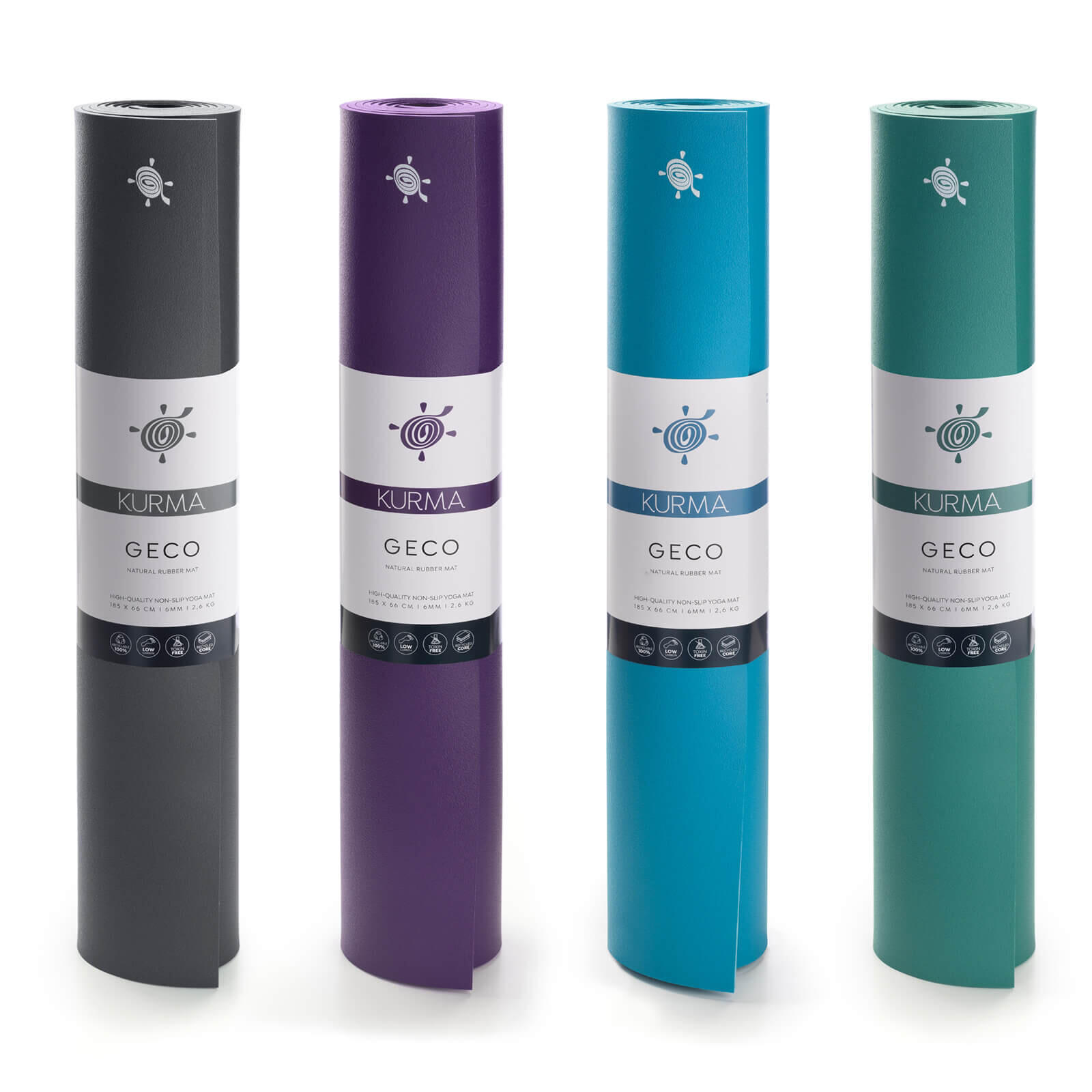 Esterilla de yoga Kurma Geco de 6 mm - Antracita 5/6