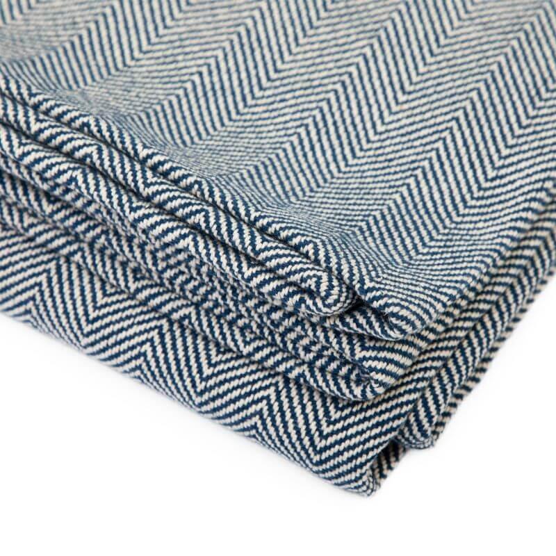 Bodhi Nidra yogadeken van katoen, 150 x 200 cm, marineblauw 2/5