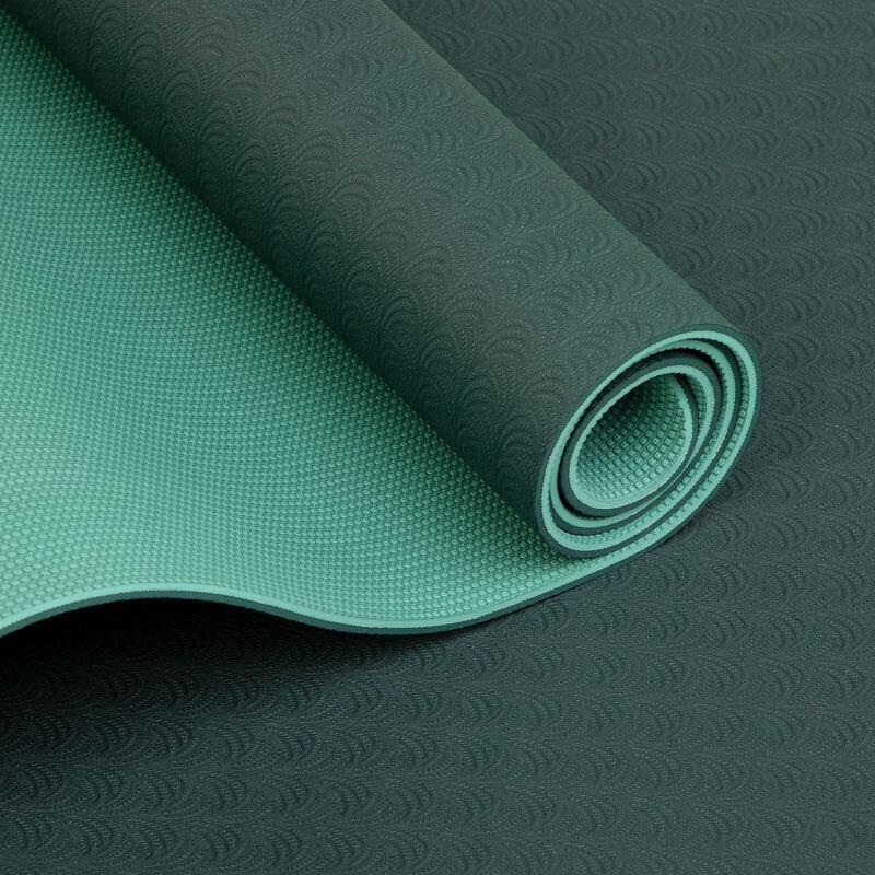 TPE Yogamatte LOTUS PRO dunkelgrün/grün 2/7