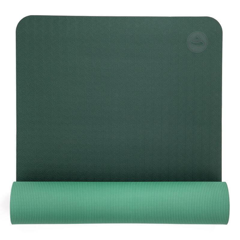 BODHI TPE Yogamatte LOTUS PRO dunkelgrün/grün