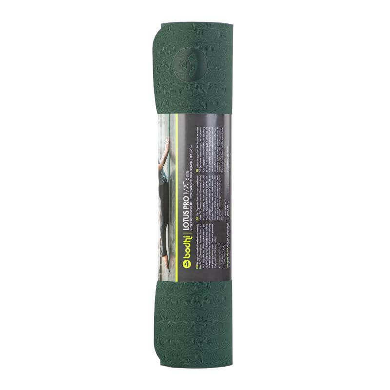TPE Yogamatte LOTUS PRO dunkelgrün/grün 6/7