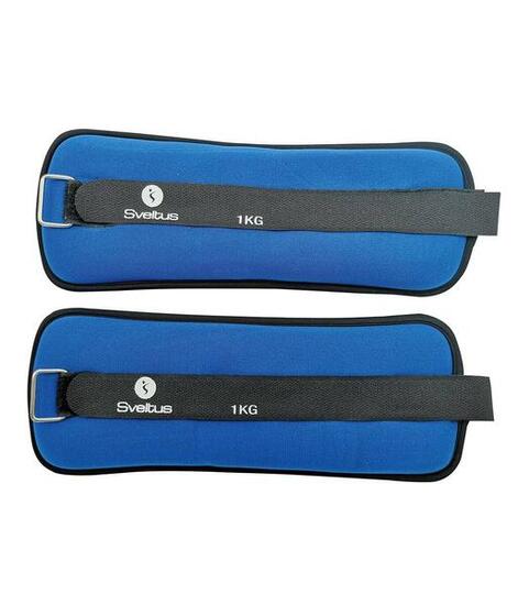 Handgelenk- und Fußgelenkgewichte aus Neopren Sveltus 2 x 1 kg