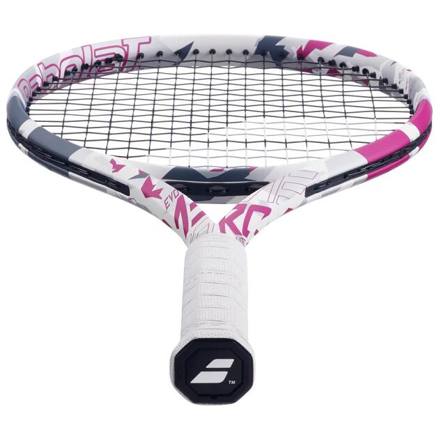 Babolat Evo Aero Lite 102 Pink Tennis Racket - Strung - Grip 1 3/3