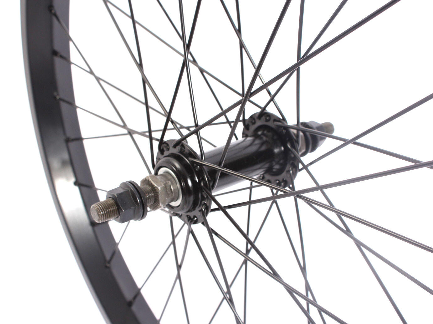 RUEDA BMX DELANTERA COSMIC NEGRA 20" KHEBIKES 3/4