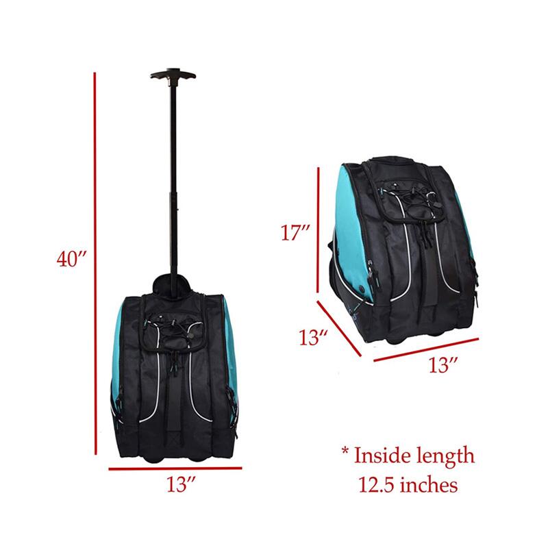 STD SKATES - MOCHILA PORTA PATINES CON TROLLEY INTEGRADO (THE ORIGINAL) ROSA 2/7
