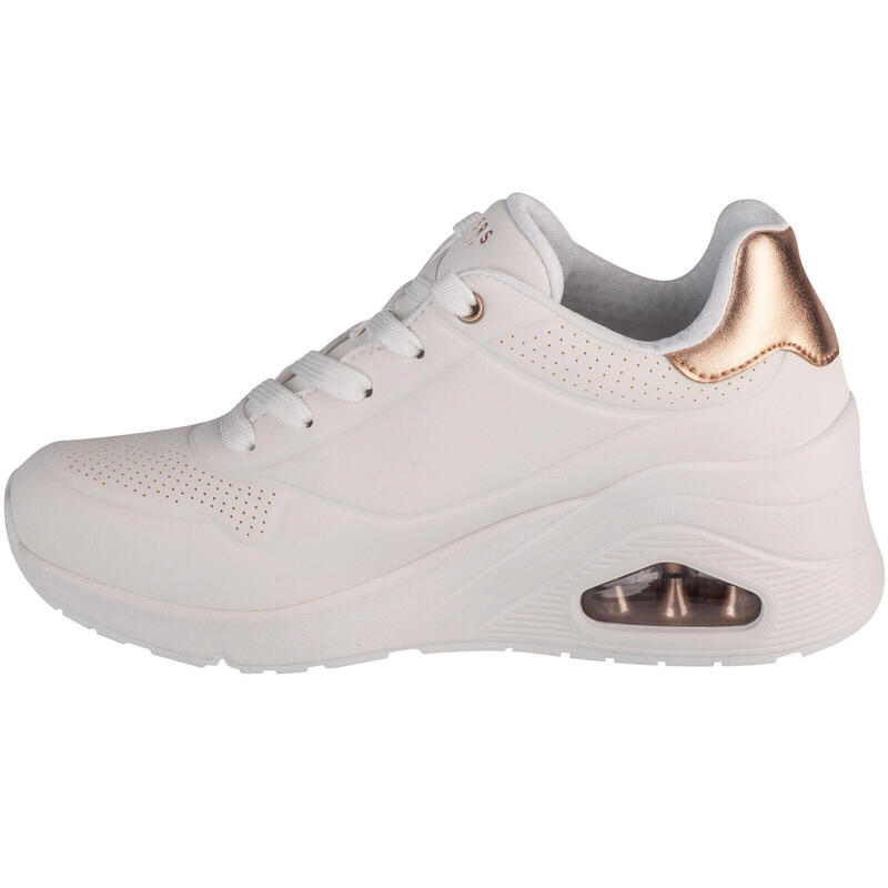 Pantofi Sport Skechers Model Uno Wedge - Hi Steps Culoare Alb