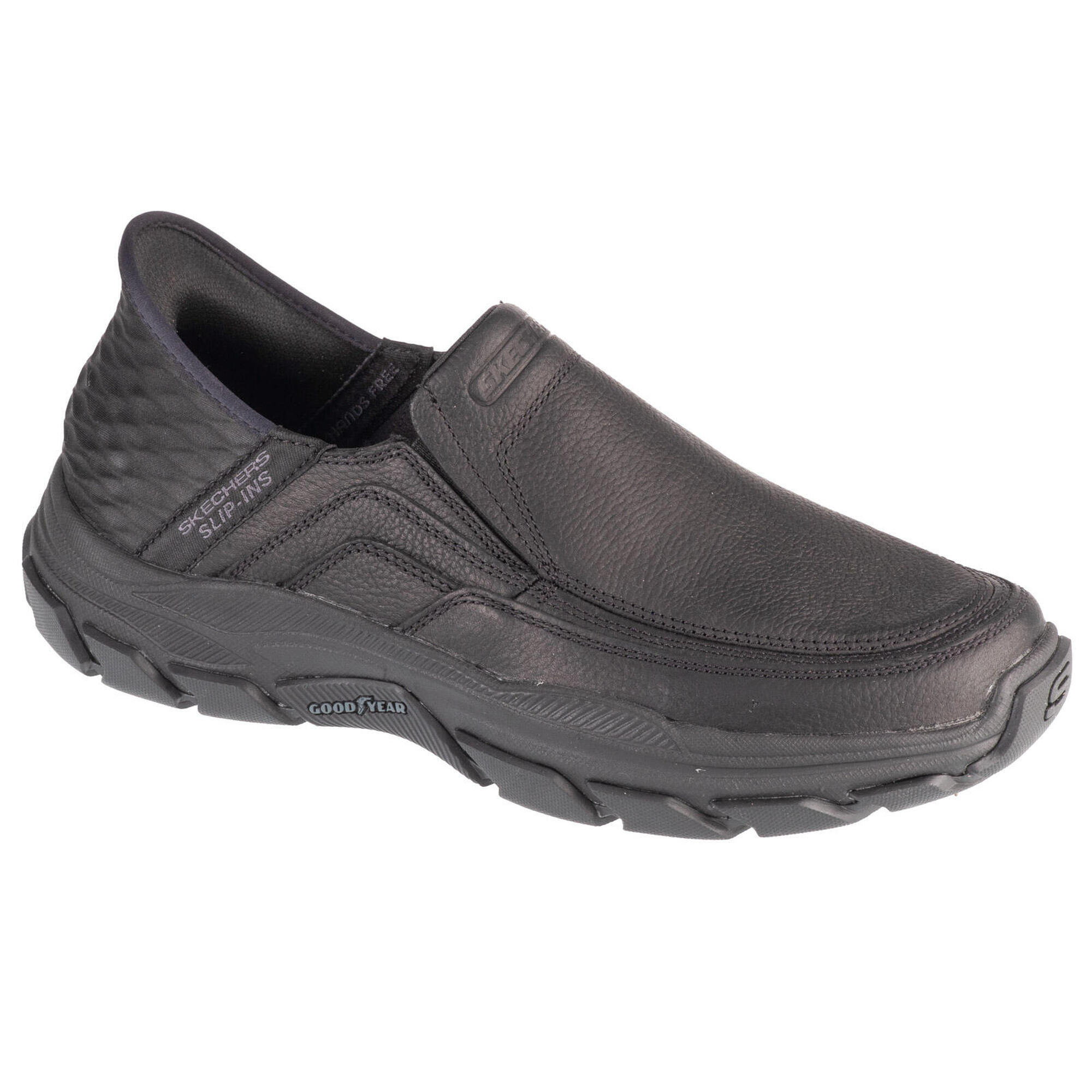 Skechers - Chaussures Hommes Skechers Slipins Respected Elgin Noir - Baskets - Noir - 41,5 - Decathlon