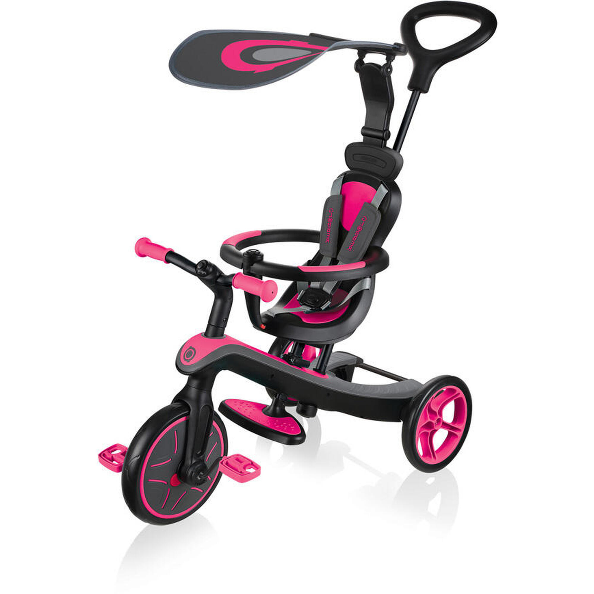 Scooter / Triciclo / Draisienne Explorer 4 in 1 rosa fucsia