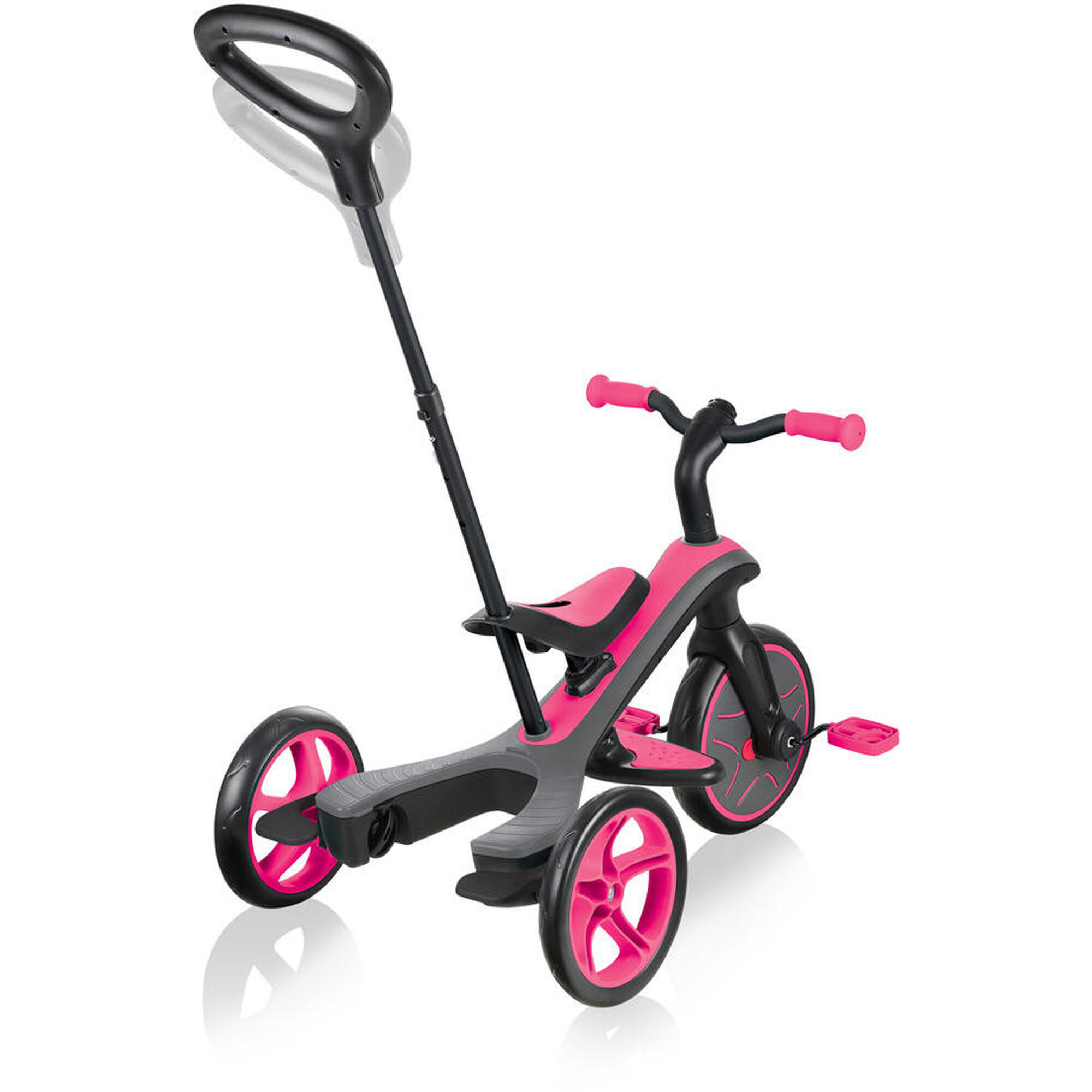 Scooter / Triciclo / Draisienne Explorer 4 in 1 rosa fucsia