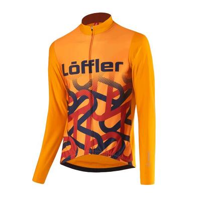 Maglia da ciclismo a manica lunga da uomo Ambassador MID - Arancione