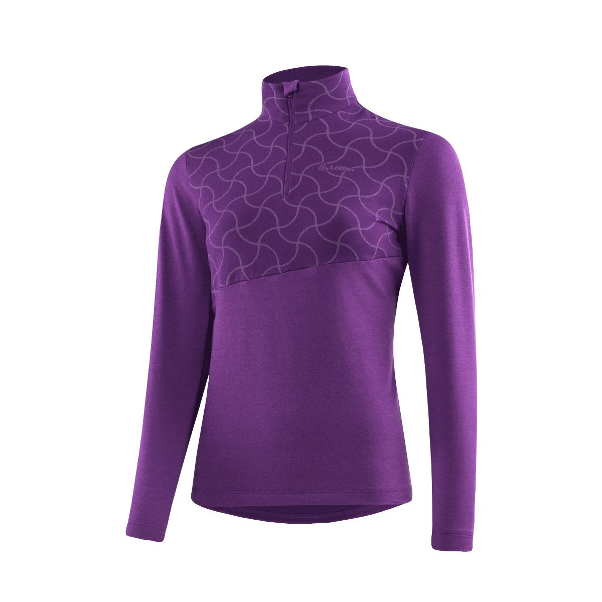 LOEFFLER Shirt für Damen lange Ärmel Midlayer Hywa Grace Transtex® - Lila