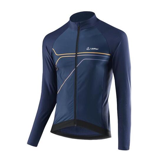 Maillot de cyclisme à manches longues pour homme Conflux Hotbond® RF - Bleu