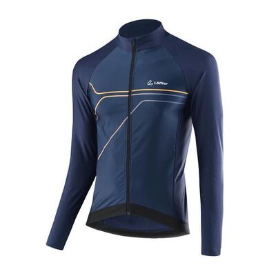 Wielrenshirt lange mouwen voor heren conflux hotbond® rf - donker blauw