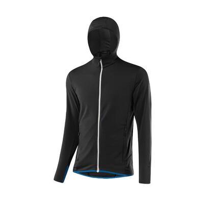 Technische longsleeve met rits voor heren hoody tech-stretch - zwart