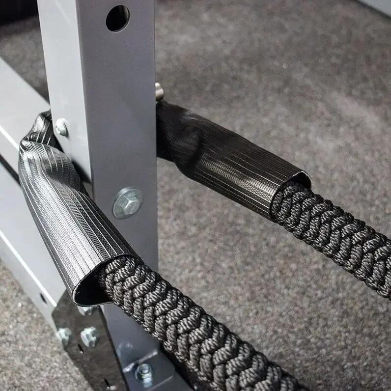 Nylon-al bevont battle rope edzőkötél 15m - piros 7/7