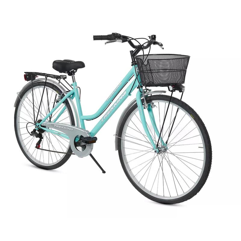 Bicicletta Donna da Città Misura 28 Bici con Cambio e Cestino Tiffany