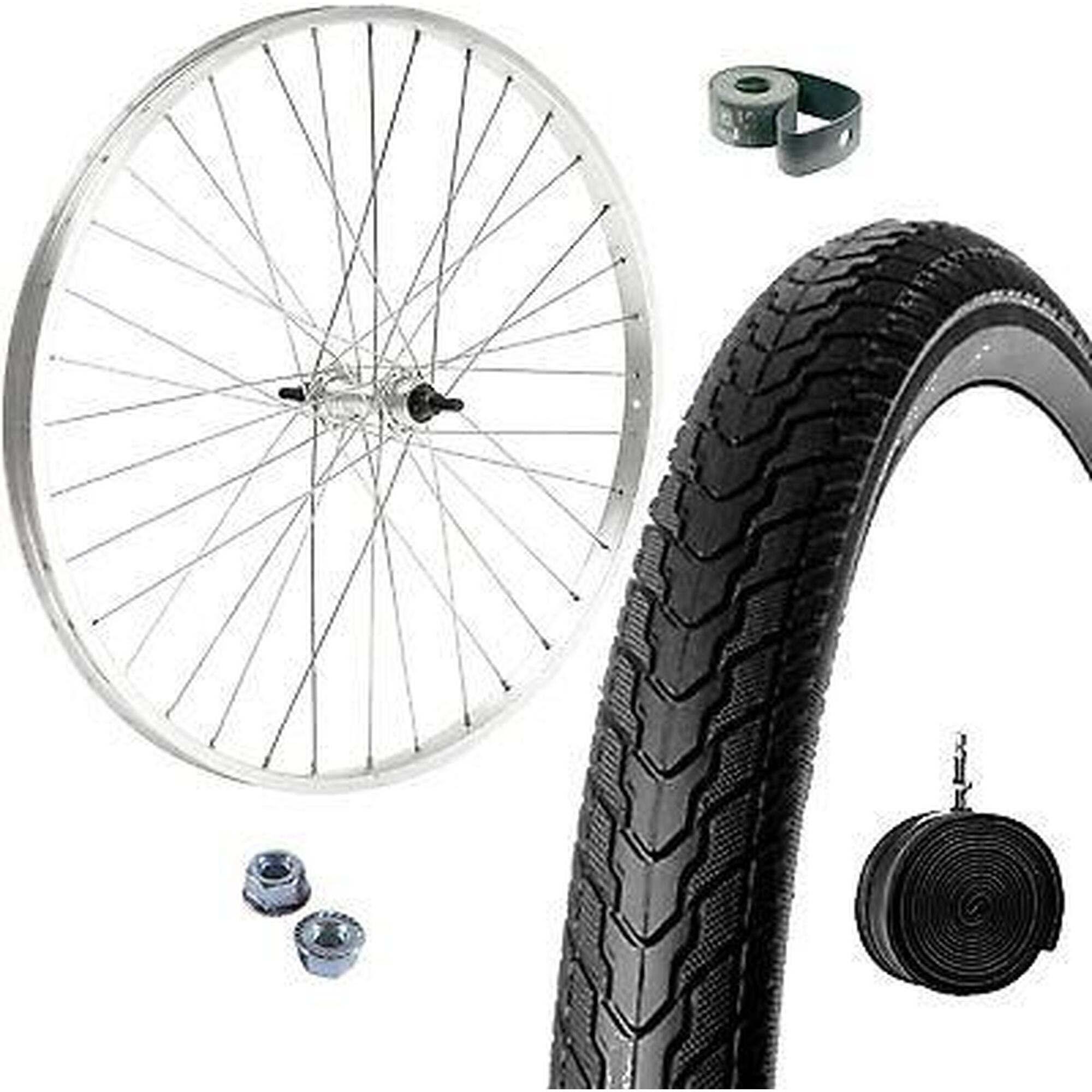 CERCHIO RUOTA COMPLETA ANTERIORE 20" X 1.75 + COPERTONE + CAMERA BICI CITY BIKE