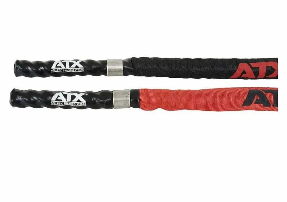 Nylon-al bevont battle rope edzőkötél 15m - piros 5/7