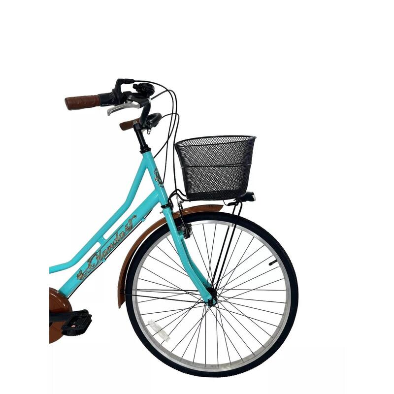 Bicicletta Donna da Passeggio 26 con Cambio da città Vintage Tiffany con Cesto