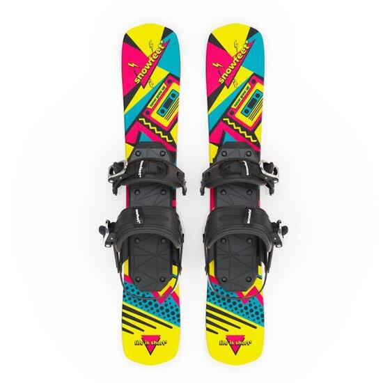 Snowfeet* Skiblades | 65 CM | Attacchi da snowboard | Skiboards Snowblades