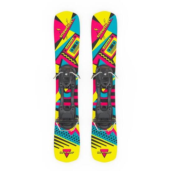 Skiblades di Snowfeet | 65 CENTIMETRI | attacchi da sci se |Skiboards Snowblades