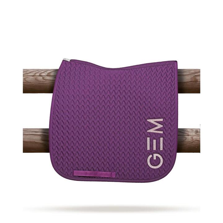 Tampon De Dressage Equito Champagbe Prune - Complet, Neuf, Pour Chevaux