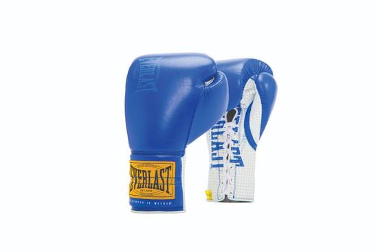 Everlast 1910 Guanti da Sparring con Lacci | Blu | 16-OZ