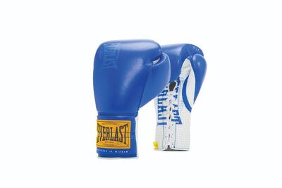 Everlast 1910 geveterde sparring handschoenen | blauw | 16-oz
