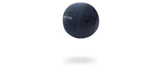Palla fitness riempita d'acqua gonfiabile Aquaball L 50 cm nero