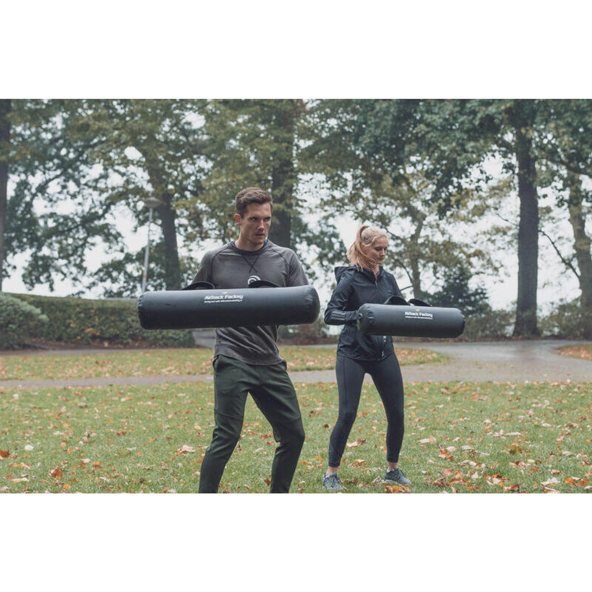 Sac de fitness rempli d'eau gonflable Aquabag M 85 x 20 cm noir