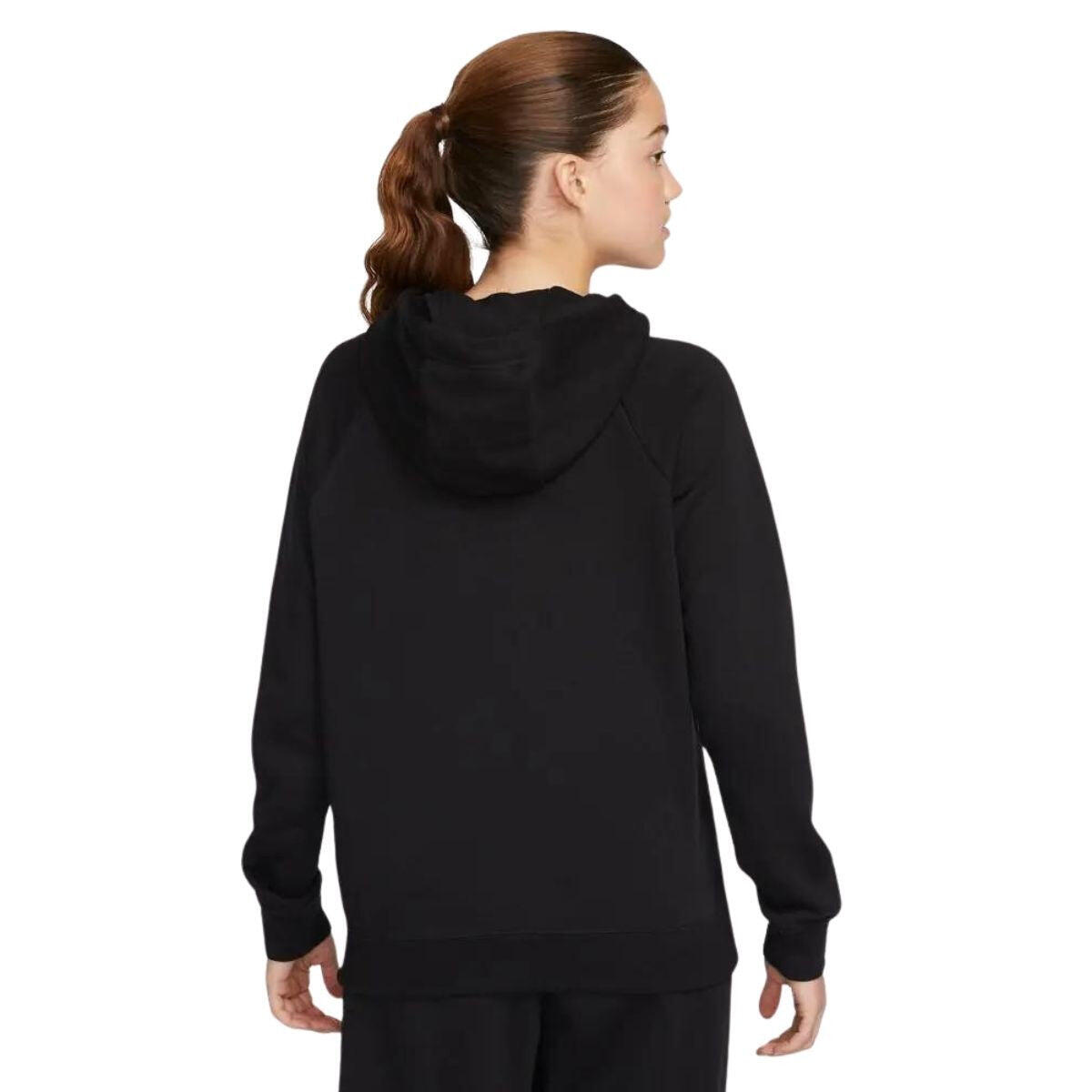 Felpa con cappuccio donna ( fleece) nike nero 3/7