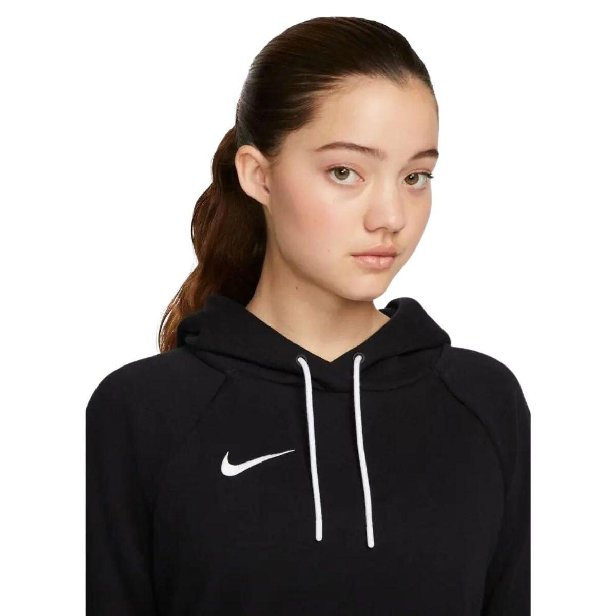 Felpa con cappuccio donna ( fleece) nike nero 4/7