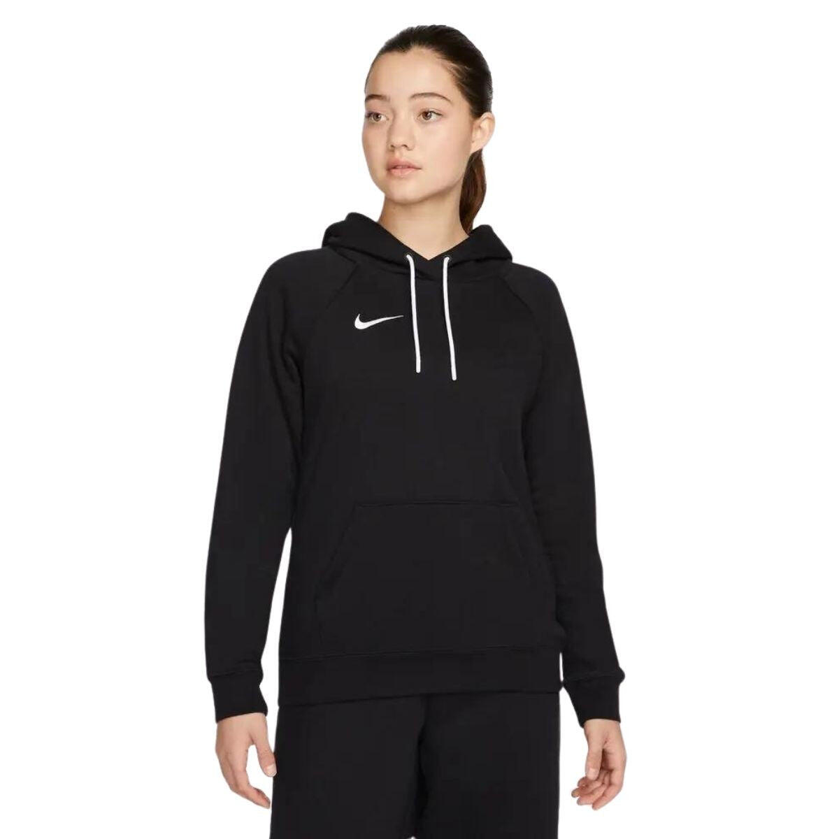 Felpa con cappuccio donna ( fleece) nike nero 2/7