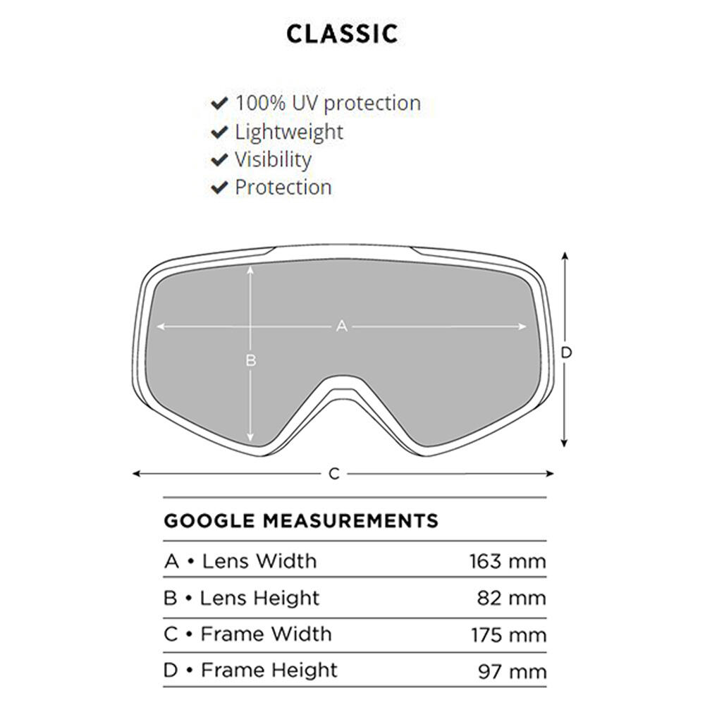 Masque de Ski Cylindrique BEDROCK - Verre Cat 1 - Adulte 2/4