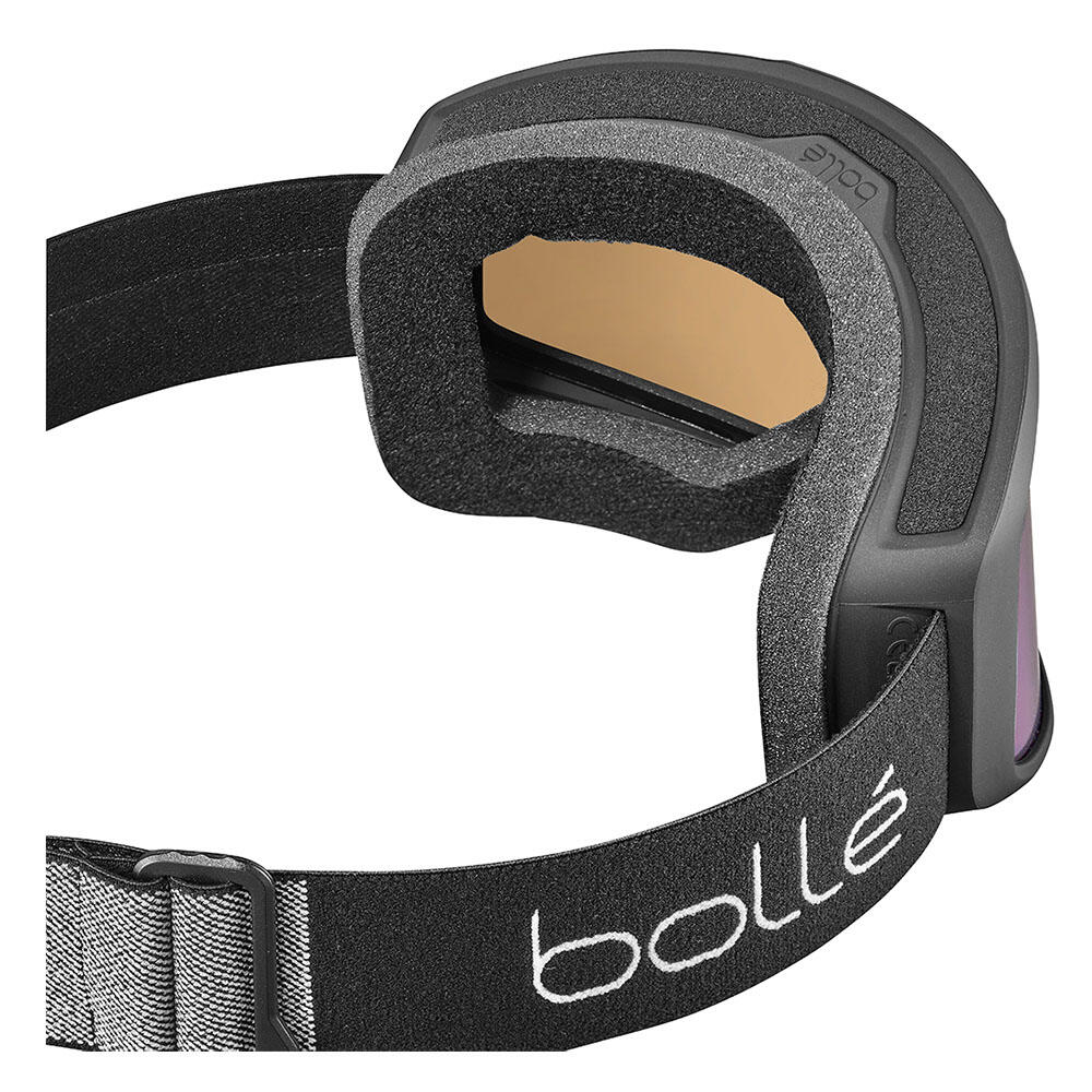 BEDROCK PLUS Unisex Snow Goggles - Matte Black/Bronze Blue 2/3