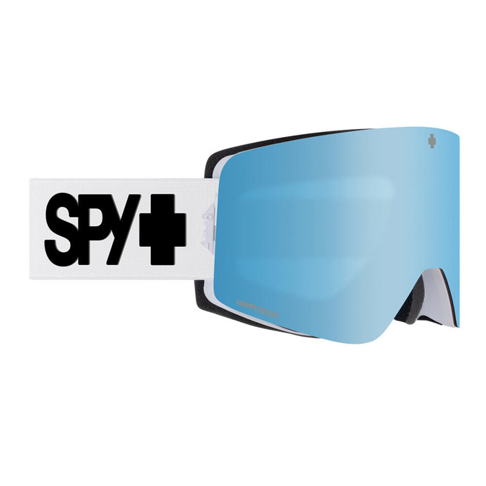 SPY MARAUDER Unisex Snow Goggles - Everwhite/HB Ice Blue Mirror & HB LL Coral