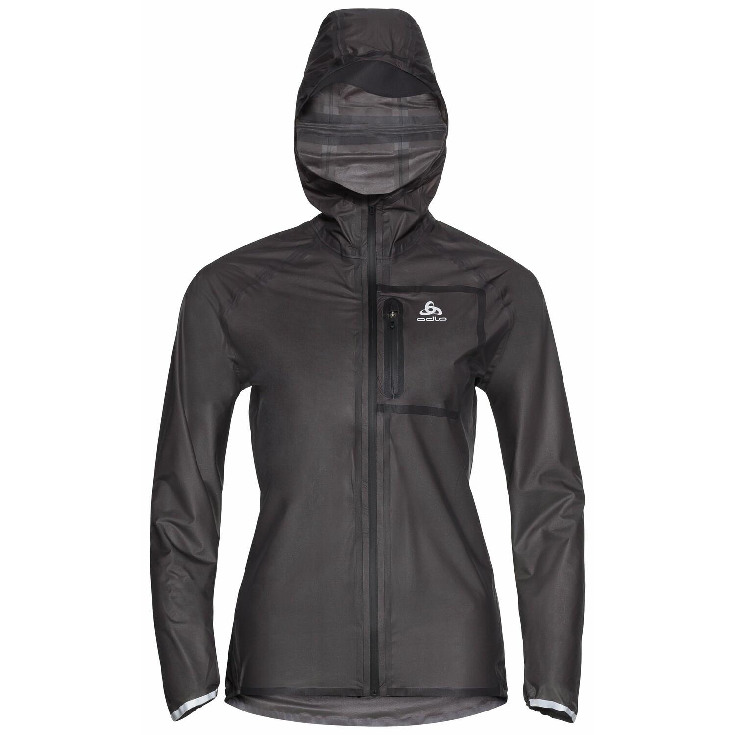 Veste Noir Femme Odlo Dual Dry 2/4