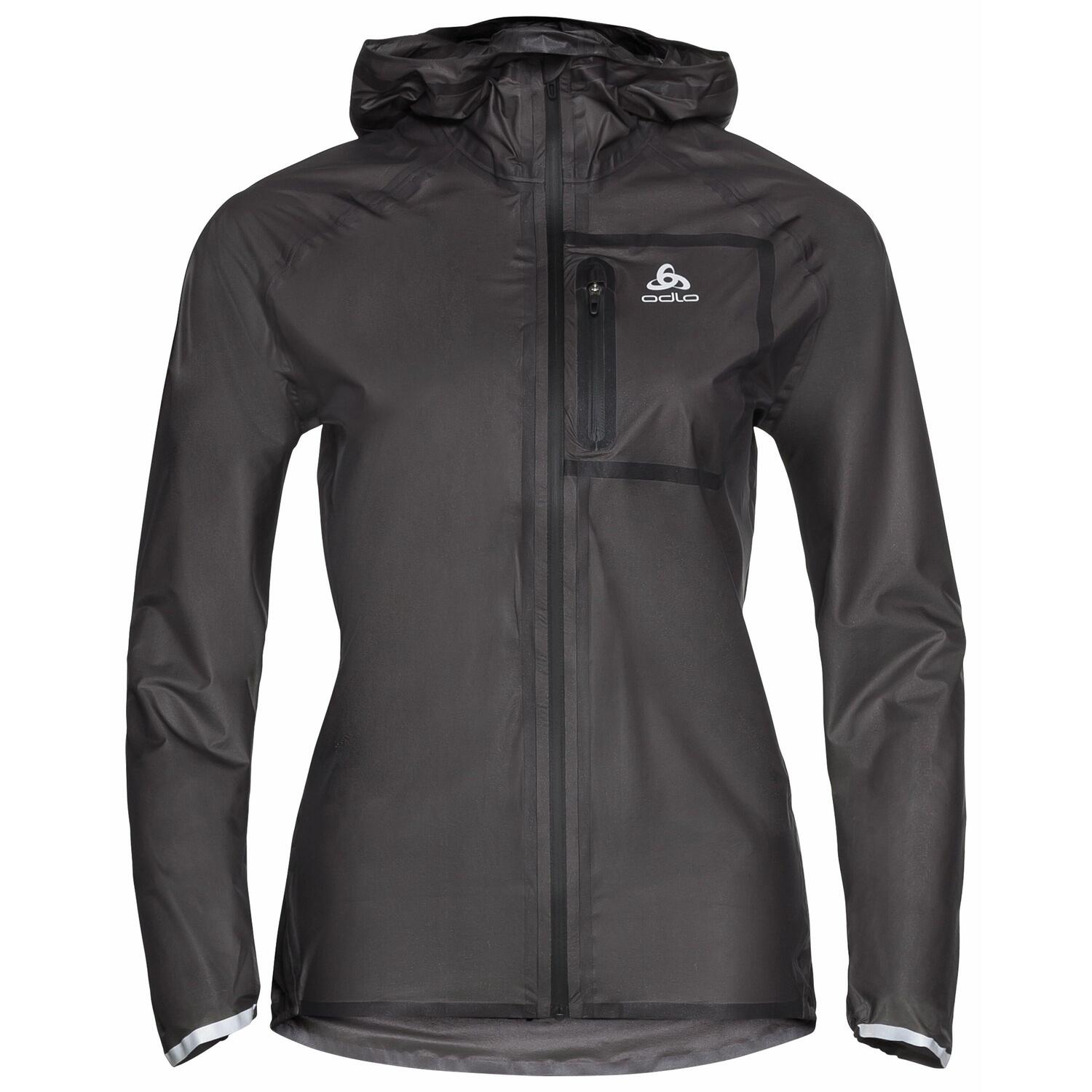 Veste Noir Femme Odlo Dual Dry 1/4