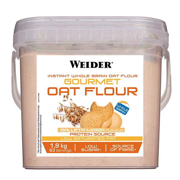 Weider - Gourmet Oat Flour 1,9 kg - Harina de avena -  Sabor: Galleta María 1/2