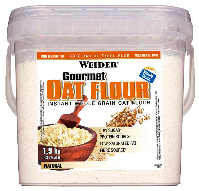 Weider - Gourmet Oat Flour 1,9 kg - Harina de avena -  Sabor: Galleta María 2/2