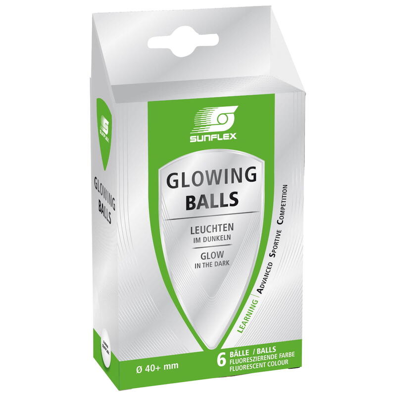 Piłeczki do tenisa stołowego SUNFLEX Glowing Balls 6szt. 20613