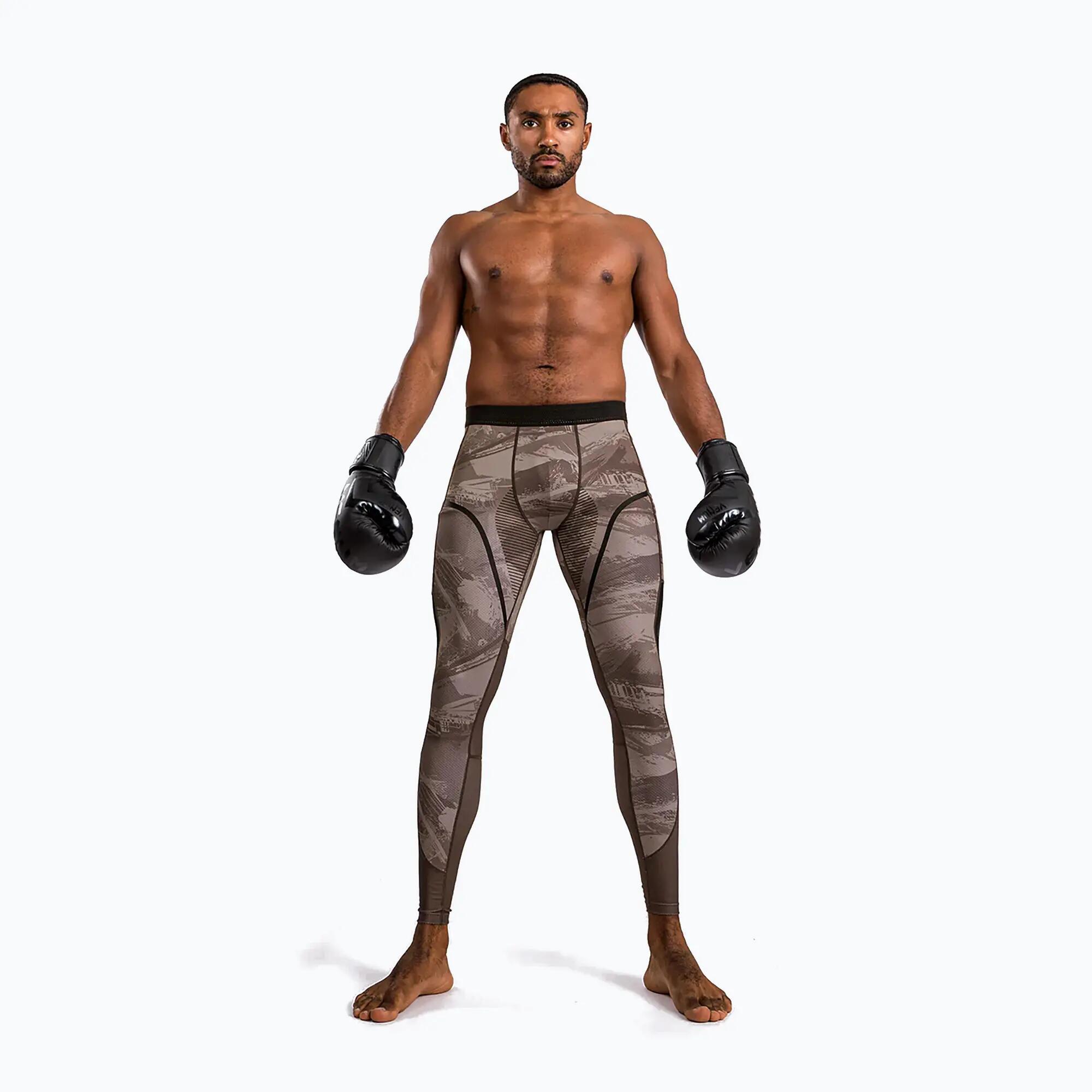 Mallas de entrenamiento Venum Electron 3.0 color arena para hombre, talla M 2/5