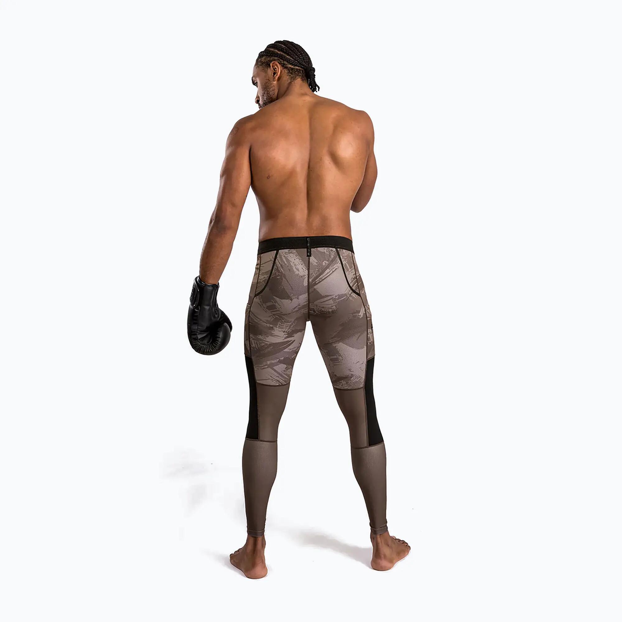 Mallas de entrenamiento Venum Electron 3.0 color arena para hombre, talla M 3/5