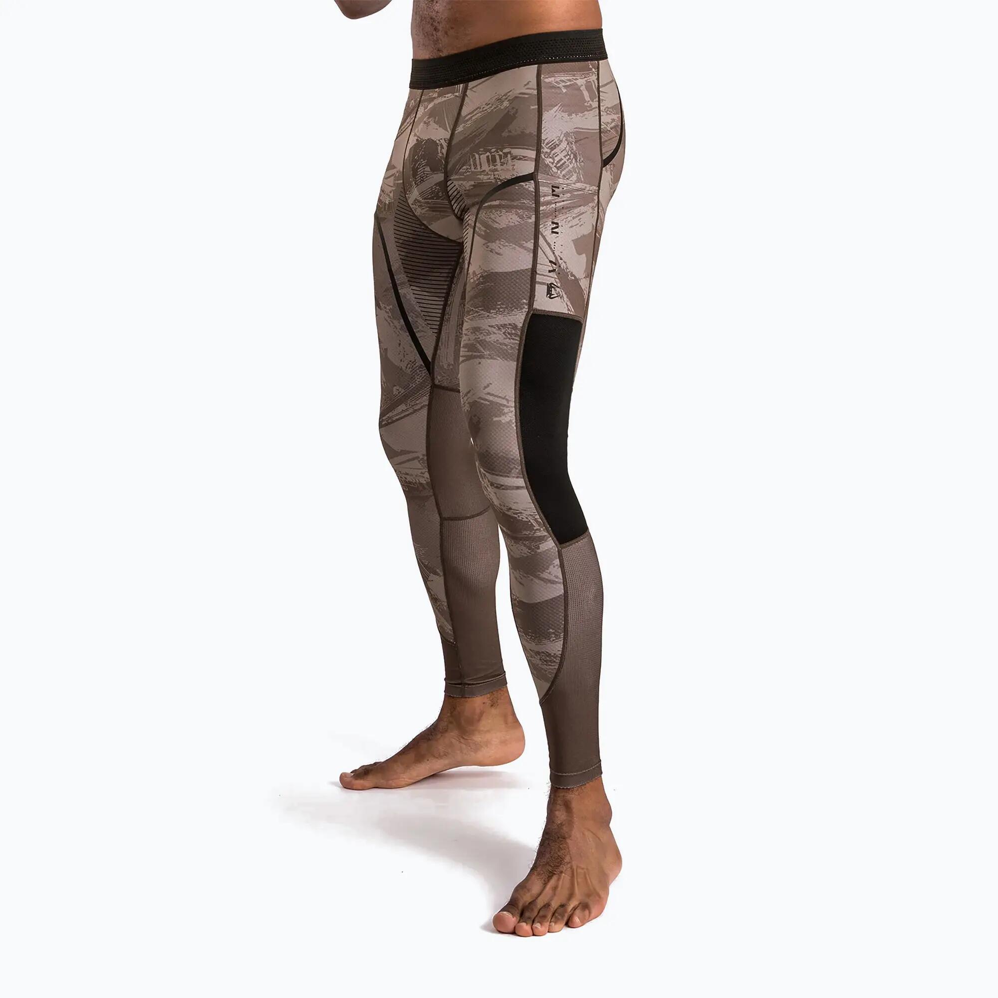Mallas de entrenamiento Venum Electron 3.0 color arena para hombre, talla M 5/5