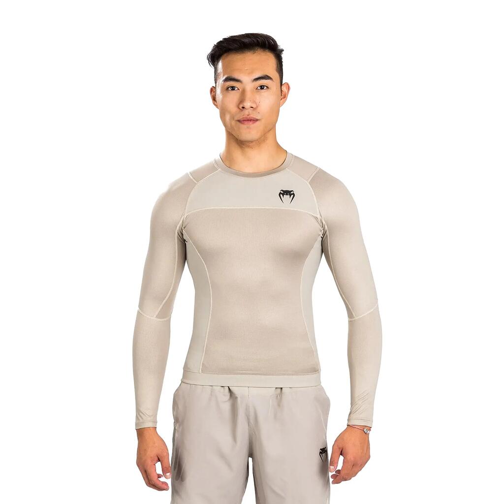 Venum Men's G-Fit AIR Long Sleeve Rashguard Sand L