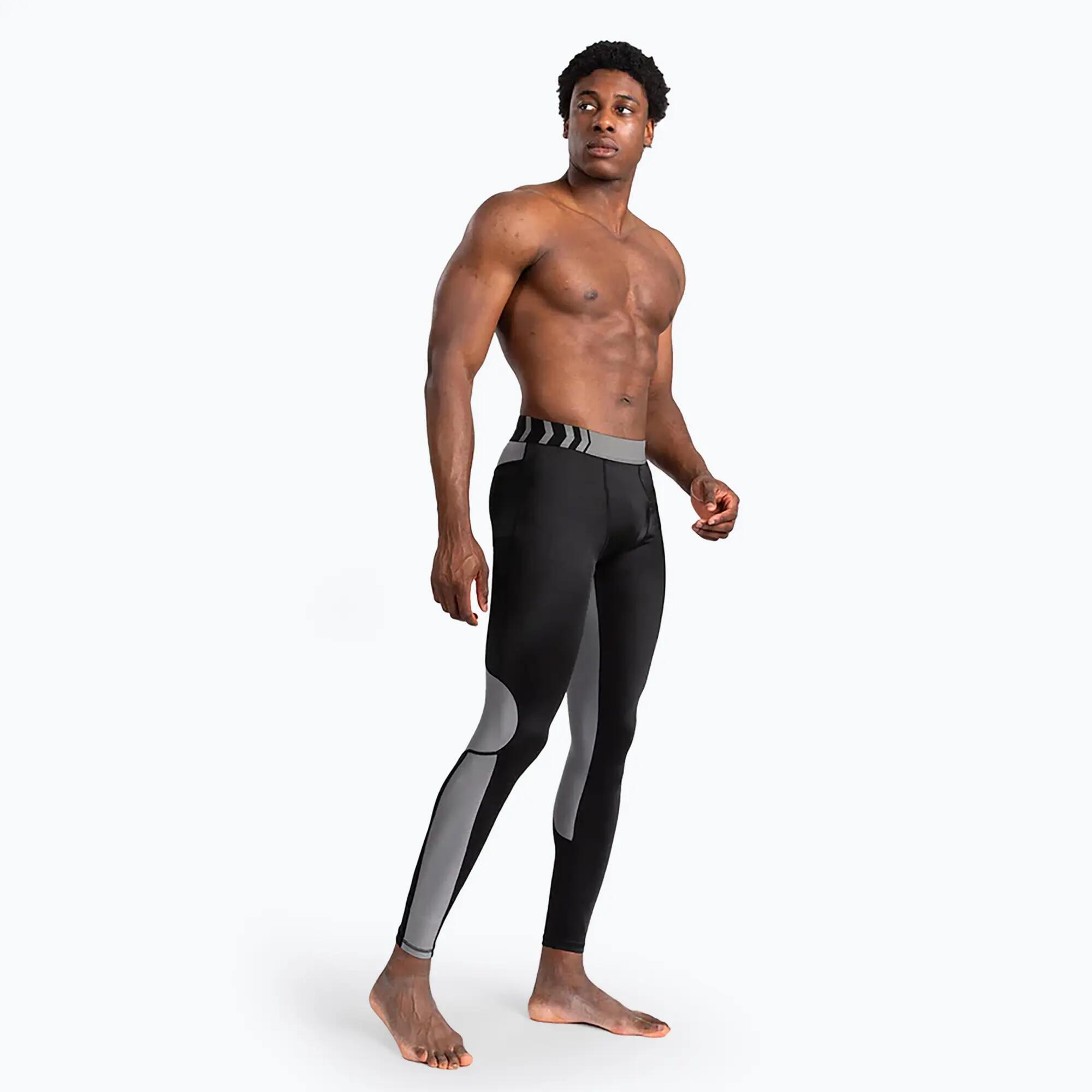 Venum Tempest Leggings voor heren, zwart/grijs, maat M 2/5