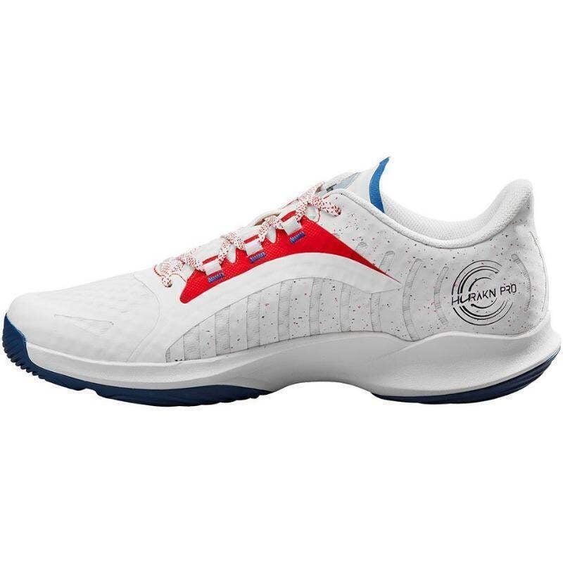 Wilson Hurakn Pro Sapatilhas Branco Vermelho Azul 4/5