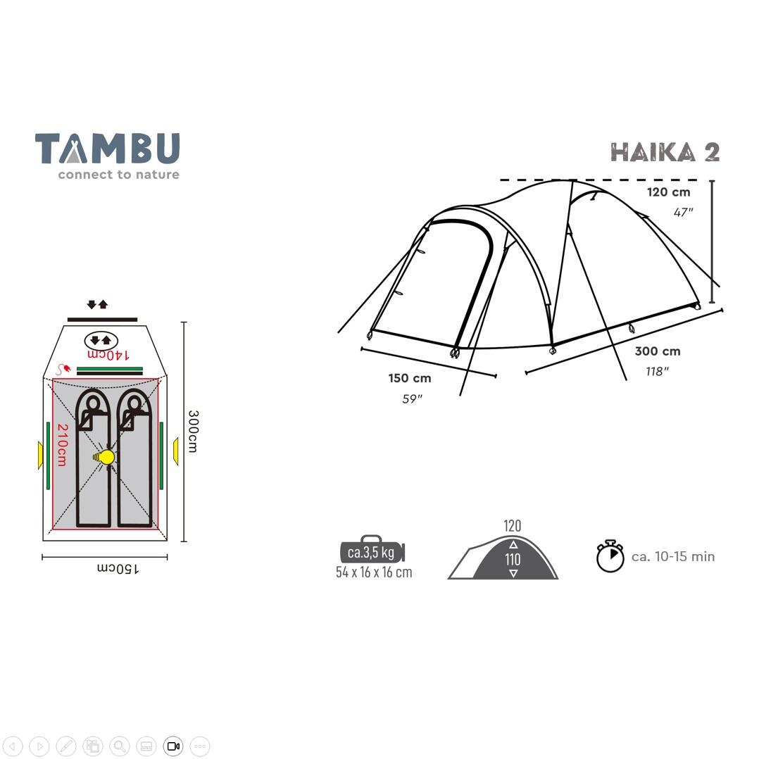 HAIKA 2 | Tienda tipo cúpula para 2 personas 7/7